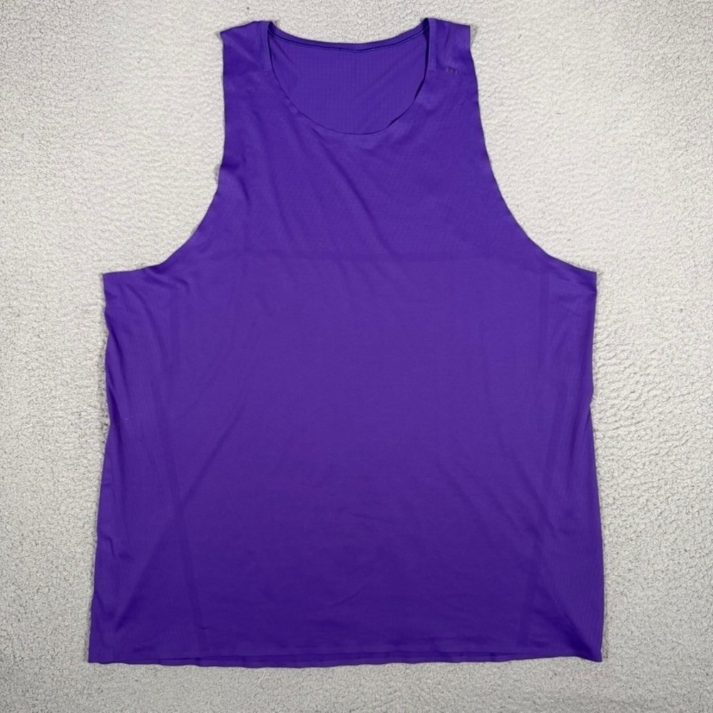 Lululemon Tank Top Mens 2XL Purple License to Train Athletic Workout Running